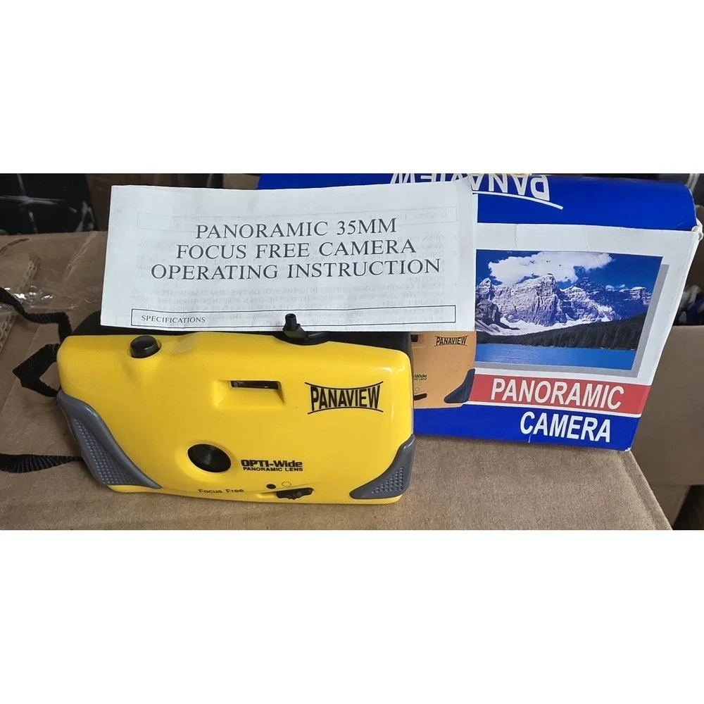 Vintage US News & World Report Panaview 35mm Panoramic Film Camera With Box